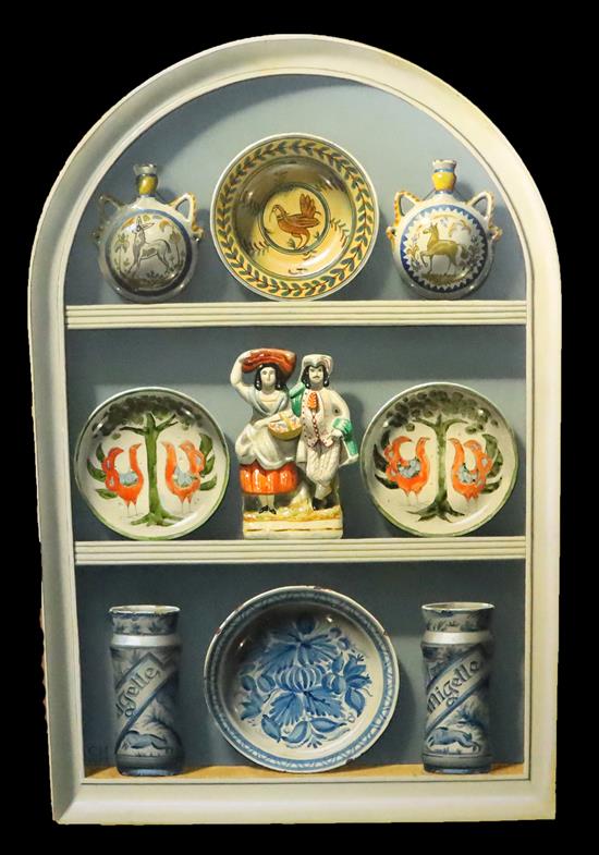 § Clifford Harrison (1901-1984) Pottery in an alcove 36 x 23.5in.